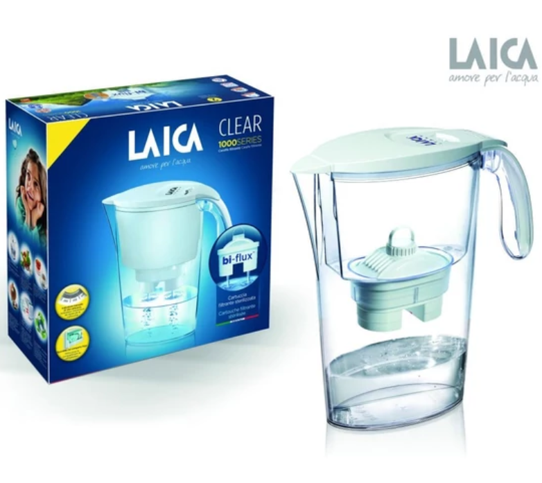 Laica Clear Line fehér vízszűrő kancsó mechanikus kijelzővel